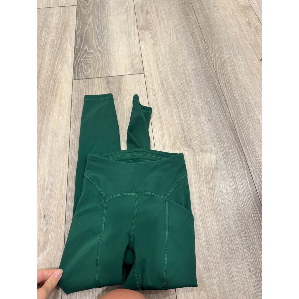 Lululemon Power Thru High-Rise Tight 25" Everglade Green size 0 NWOT - Picture 7 of 7